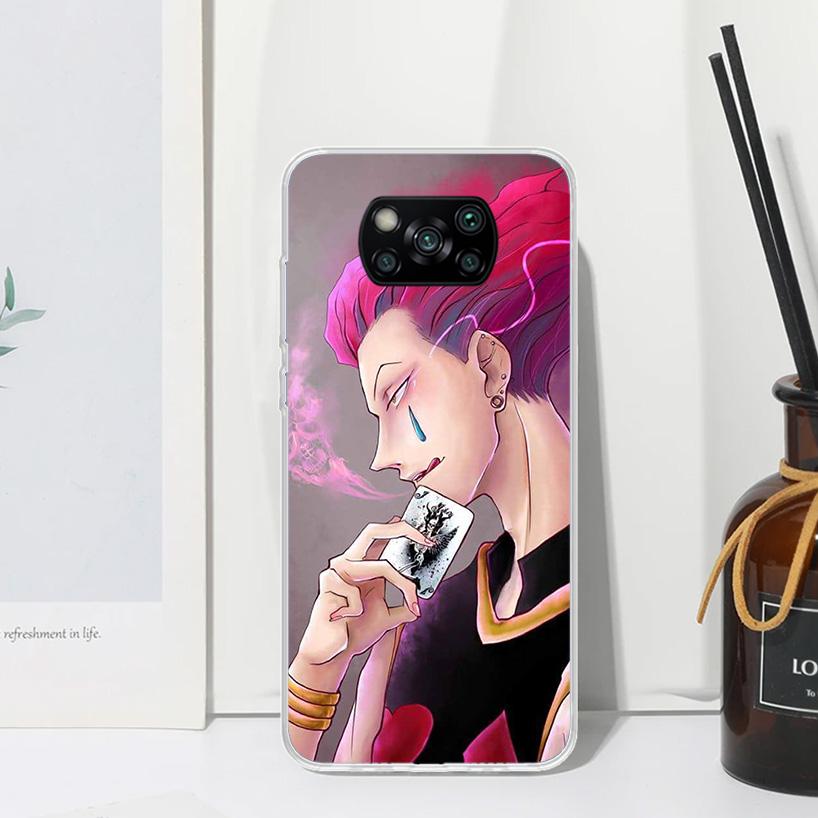 Hunter HXH Hisoka Phone Case For Xiaomi Poco X7 X6 X5 M7 M8 Pro F7 Ultra Redmi 15C 15 13C 13 12C 12 10 10C 10A Art Fundas Poco