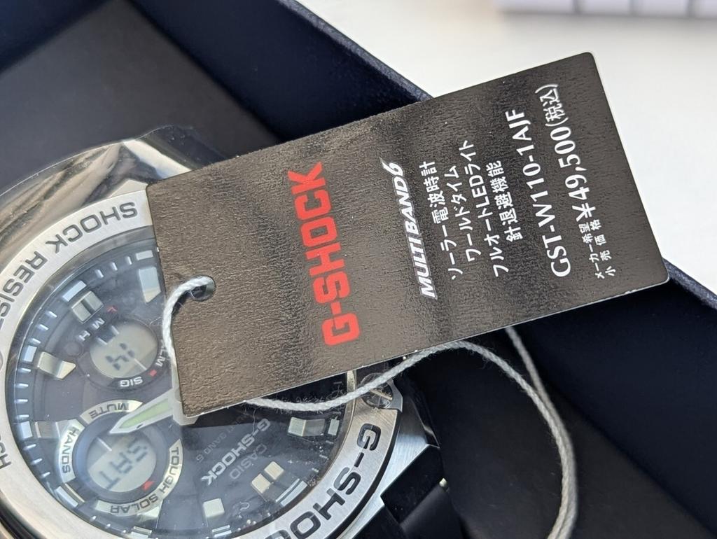 Casio Бренд G-Shock GST-W110-1AJF,. Солнечные часы G-Shock GST-W110-1AJF