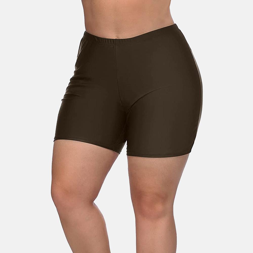 Charmleaks Женские плавки больших размеров с однотонным дном и высокой талией