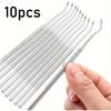 1/3/10pcs Stainless Steel Double Head Toenails Lifter, Ingrown Toenails Nail Lifter, Toe Nail Dirt Remover Tool, Pedicure Tools