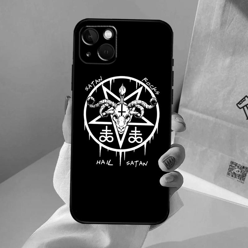 Пентаграмма 666 Демонический Сатанинский Чехол Для iPhone 16 15 14 13 Pro Max 12 Pro Max Mini 11 Pro Max XS X XR Plus Чехол-Оболочка