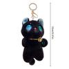 Cartoon Different Eyes Cat Plush Toy Pendant Soft Stuffed Kitty Doll Keychain Backpack Car Bag Key Ring Decor Kid Gift