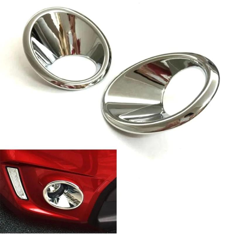 For Suzuki Vitara 2016- ABS Chrome Front Bumper Fog Light Cover Trim Lamp Decorative Frame Car Accessories