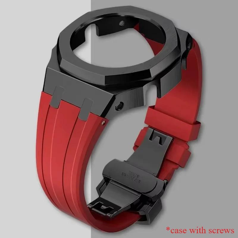 Металлический корпус 4-го поколения Безель Рамка GA2100 GAB2100 Casioak Мод Кит Модификация Рамка Для GA2110 Металлический Резиновый Ремешок Аксессуар Оптом