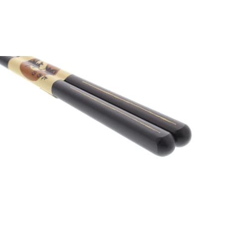 Ishida Japanese-made Chopsticks for Men, Thick, Black Sen Ichihan, Ebony, Lacquered, 23.5cm