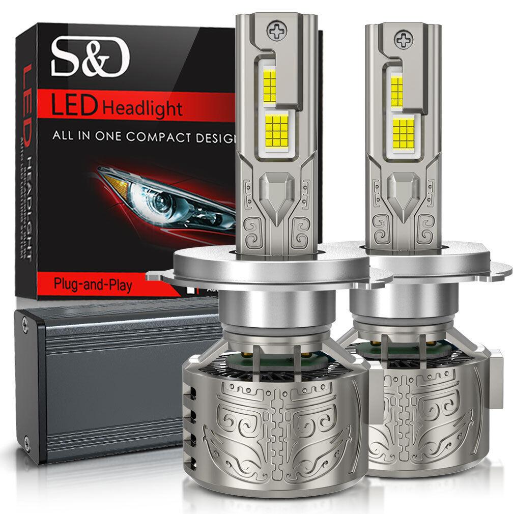 2 шт. светодиодные лампы H7 H4 для фар 6000K H1 H3 H8 H11 Led 9005 HB3 9006 HB4, автомобильная лампа 130 Вт 80000 лм 9012 Hir2, мощная фара Canbus 24SMD CSP Chips