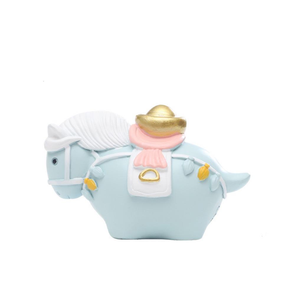 Яркий дизайн Вращающаяся фигурка пони Полимерная статуэтка лошади Украшение в форме лошади Декор фэн-шуй