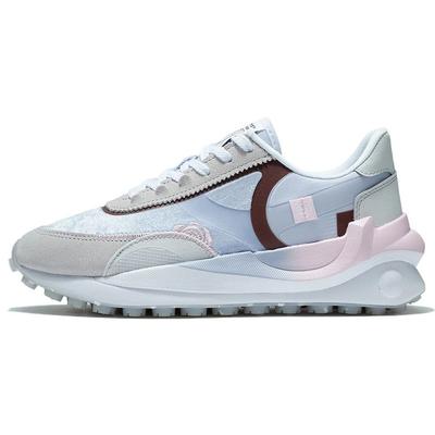 Fang Yuan износостойкие дышащие низкие спортивные повседневные туфли женские кроссовки серо-синие AGCS014-2