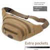 1PC Fanny Pack Men's Outdoor Sports Mountaineering Men's Breast Bag Canvas Mobile Phone Bag Construction Site Work Cashier Messenger Bag