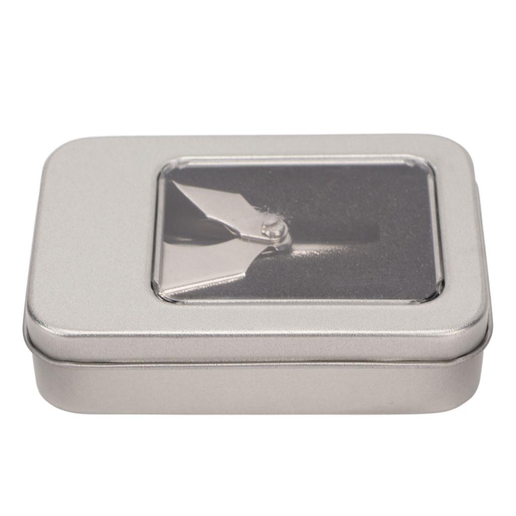 Ручной триммер для волос в носу с вращением на 360 градусов из нержавеющей стали с круглой головкой R