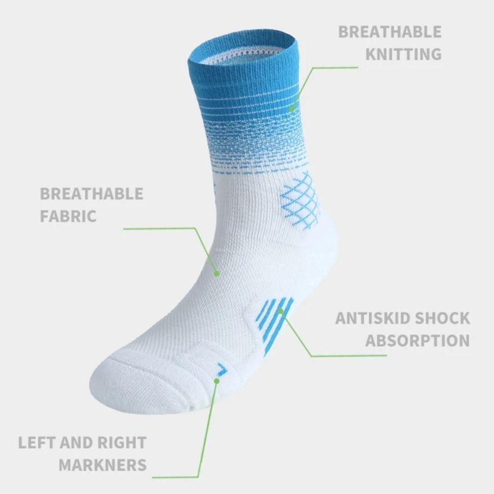 Anti-slip Sport Socks Fast-drying Middle Stockings Basketball Football Socks  Cycling Climbing