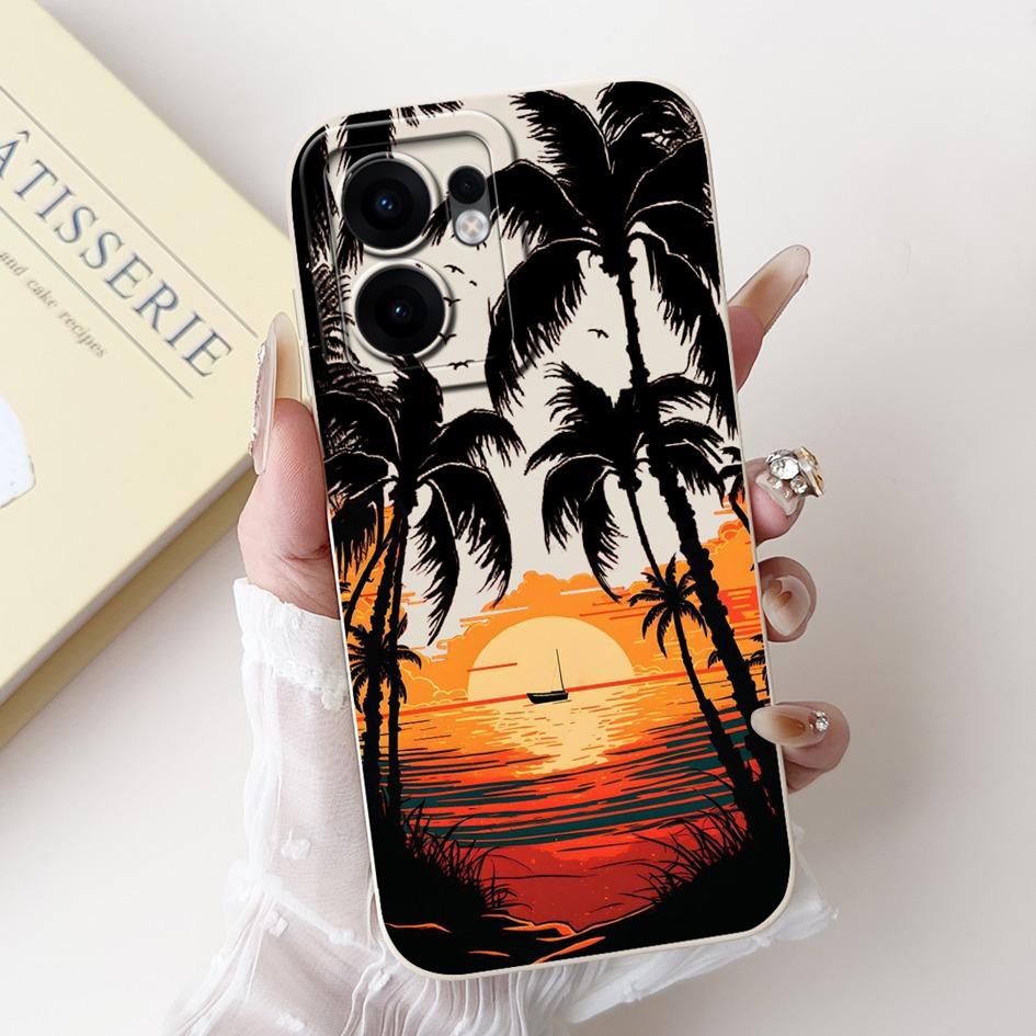 Для Oppo Reno 13F 5G Чехол Модные Закатные Девушки Астронавт Coque Мягкий Силиконовый Чехол для Телефона Для OPPO Reno13 FS RENO13F CPH2699 Capa