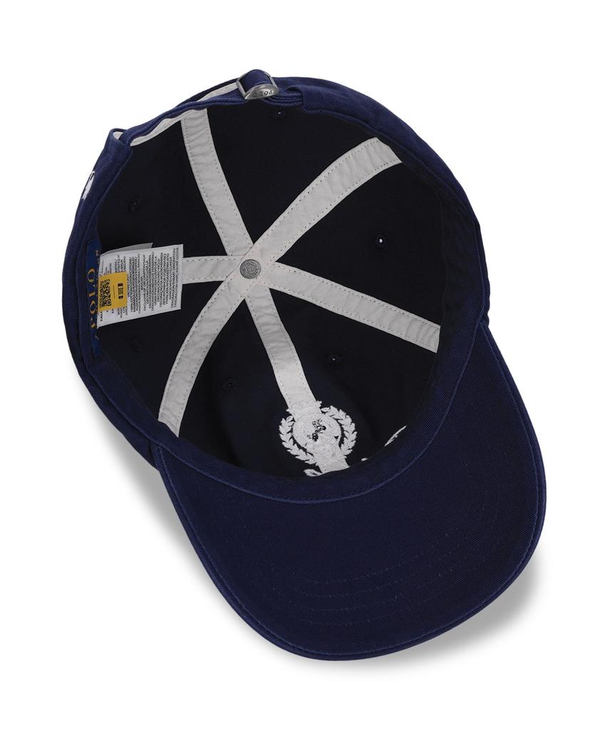 Кепка-бейсболка из твила с вышитым гербом POLO RALPH LAUREN - Темно-синяя