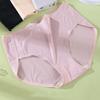 Women Panties Solid Color High Waist Thin Breathable Soft Anti-septic Quick Drying Plus Size Seamless Women