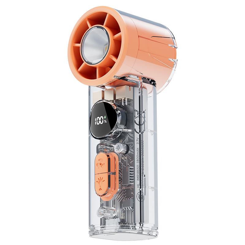 New High-Speed Turbo Mini USB Fan: Silent, Powerful, Long-Lasting, 100-Speed Handheld Cooler