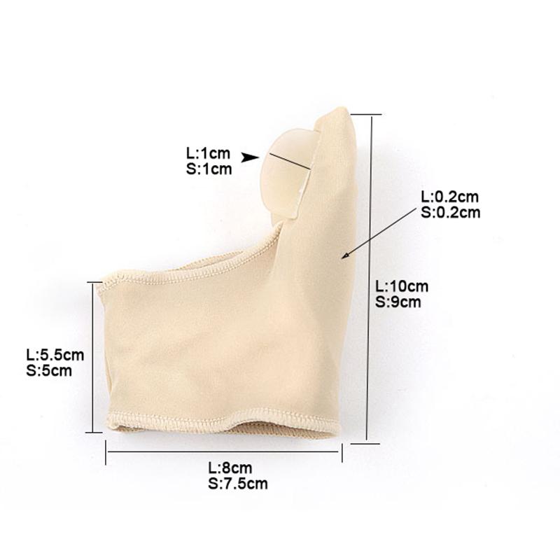 2Pcs=1Pair Big Toe Hallux Valgus Corrector Orthotics Feet Care Bone Thumb Adjuster Correction Pedicure Socks Bunion Straightener