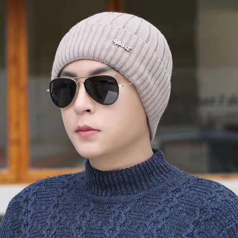 Новая зимняя шапка унисекс с добавлением флиса, теплая шапка, прямой дизайн, мягкая шапка-бини для мужчин и женщин, утепленная шапка для лыжного спорта, вязаная шапка