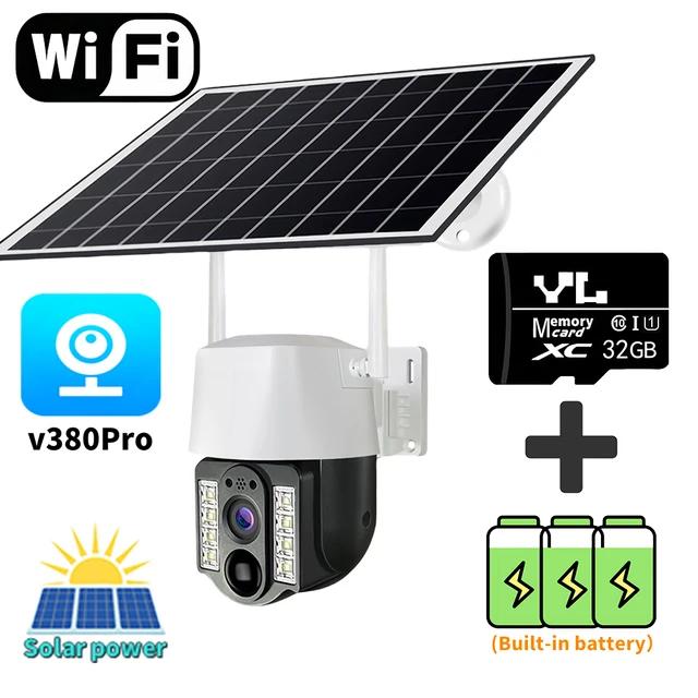 5MP Pixel Solar Camera 4G SIM Wifi Waterproouto Tracking Surveillance Outdoor Wireless Home Security Protection CCTV