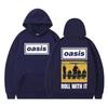OASIS Live 25 Tour Винтажные Худи Мужская Мода Хип-хоп Оверсайз Спортивный Костюм Готика Панк Высокое Качество Пуловер Уличная Одежда