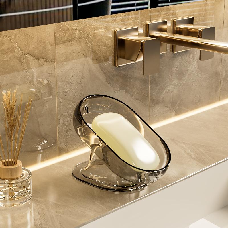 Стильная легкая мыльница для ванной, самодренажная, из прочного пластика, для декора и аксессуаров, подходит для душа