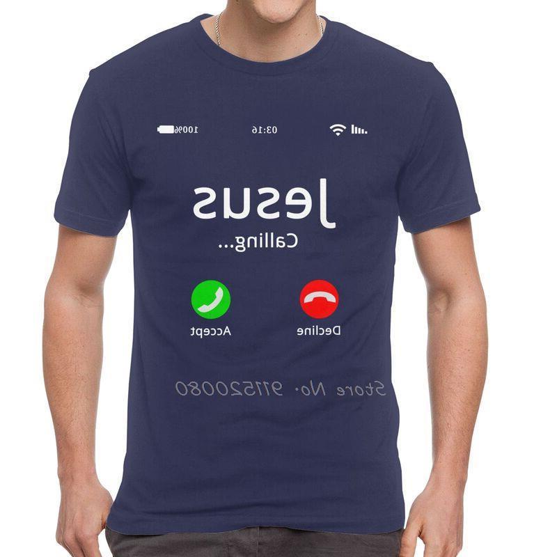 Иисус зовет христианские футболки мужские футболки с коротким рукавом из хлопка мужские