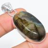 Labradorite Handmade 925 Sterling Silver Jewelry Pendant 2.01" S8s89