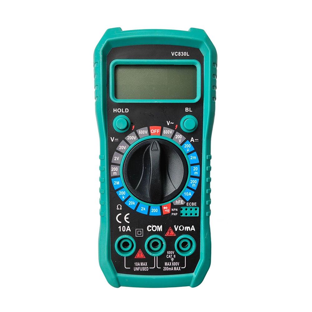 VC830L Digital Multimeter Auto Range LCD Display for 200mV to 1000V DC Voltage 200mV to 700V AC Voltage Measurement