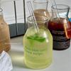 Корейский стиль Зеленый Буквенный Стеклянный Большой Емкости Завтрак Молочный Стакан Бутылка Для Воды Чайная Чашка Кофейная Кружка Стаканы Холодный Напиток