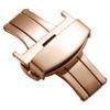 Пряжка для ремешка из нержавеющей стали, ремешок для часов, застежки-бабочки, застежки 10-22 мм, полированная кнопка двойного нажатия, аксессуары для часов