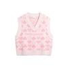 Li Ning X League Of Legends Poro Collaboration V-Neck Loose Comfortable Breathable Knit Top Women Tops Light-Pink AMVT030-3