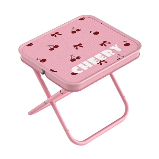 Outdoor Folding Stool with Carry Bag Portable Lightweight Heavy Duty Camping Backpacking Beach Picnic Fishing Collapsible Chair Seat