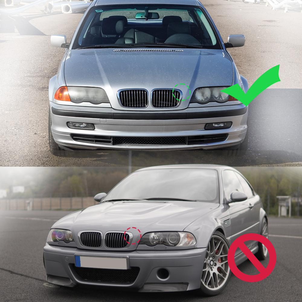 Передняя решетка для почек автомобиля, гоночная решетка, грили на капот, 1 линия для BMW E46 3 серии, 4 двери 1998 1999 2000 2001 автомобиля