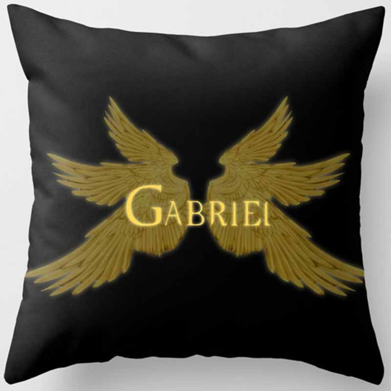 Черно-желтая квадратная наволочка, украшение для дома, чехол для автомобильного дивана 45 см * 45 см