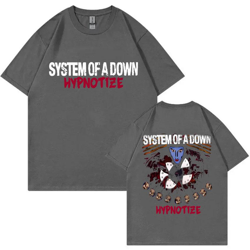 Rock Band System of A Down Hypnotize Graphic T Shirts Unisex Alternative Metal Music Tshirts Unisexs Vintage Oversized Tshirt