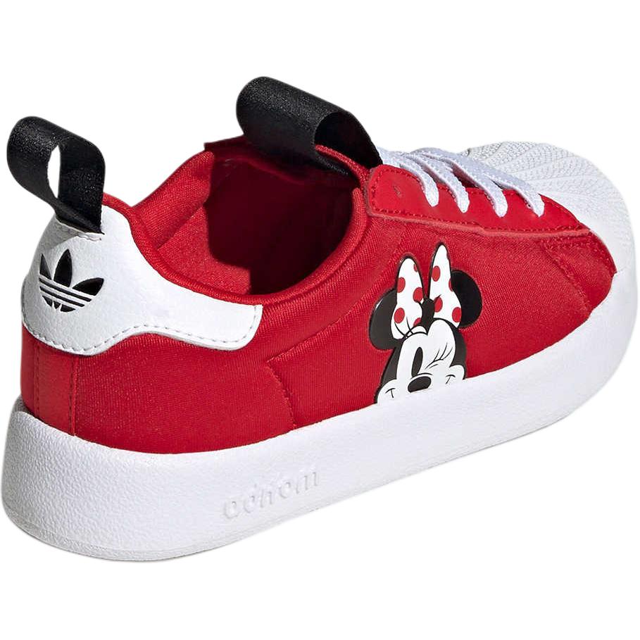 Adidas Disney X  Originals Adifom Superstar 360 Comfortable Versatile Durable Low-Top Kids Skate Shoes Kids Sneaker Red White JH5178