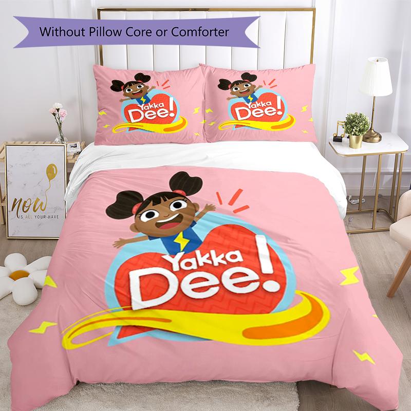 3pcs Yakka Dee Bedding Set Duvet Cover Closure Includes 1 Duvet Cover & 2 Pillowcases, Soft and Comfortable for All Seasons.