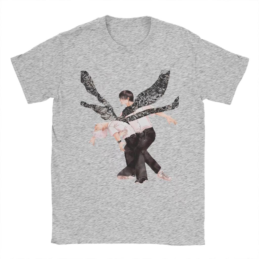 Футболка «2025 Лето Хикару умерла Чиби» Летние винтажные футболки 100% хлопок Харадзюку Футболка для мужчин с коротким рукавом и принтом