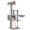 FEANDREA башня для кошек тонкий экономящий место большой домик высота 132 см гамак для заточки ногтей PCT132W01