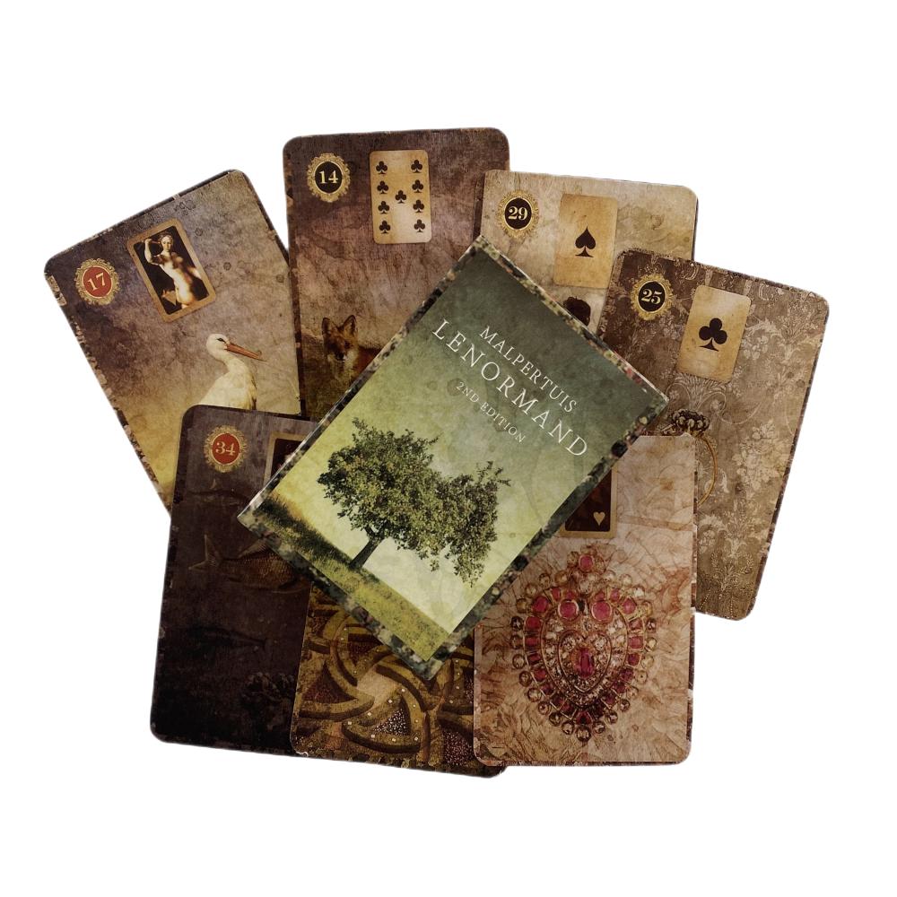Старый стиль Ленорман Гадание Оракул Карты Таро Гадание Колода Английское Видение Настольная Игра Для Вечеринки