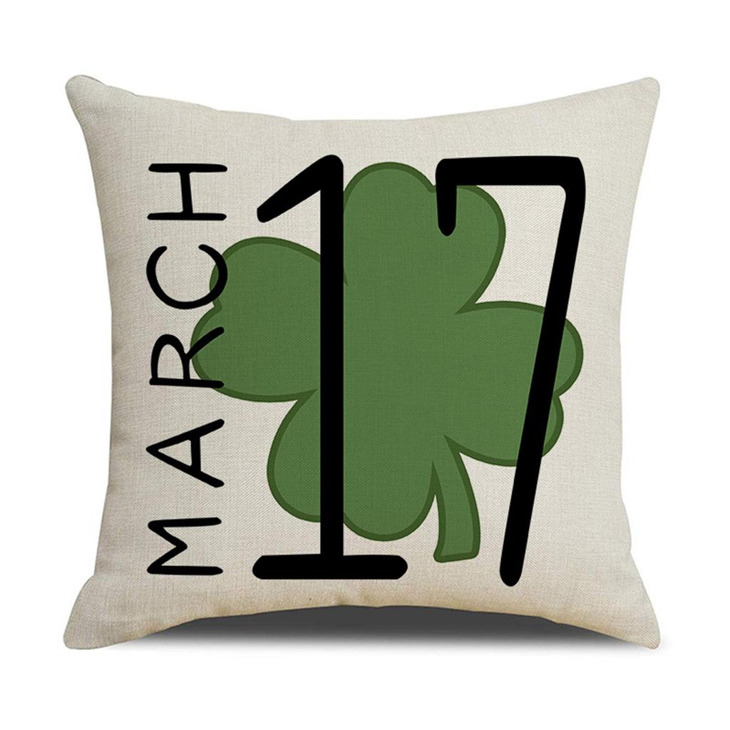 Улица. Чехол на подушку из хлопка и льна ко Дню Святого Патрика, наволочка для дивана, домашний декор, 18 дюймов