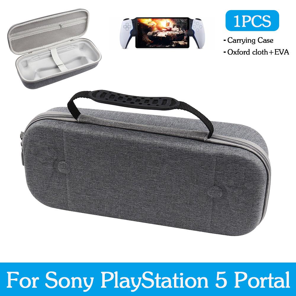 Hard EVA Carrying Case Storage Bag Shockproof Protective Travel Box with Mesh Pocket For PS5 PlayStation Portal Remote Player