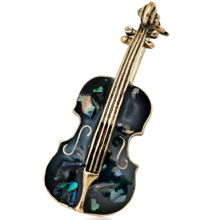 Fashion Musical Instruments Guitar Violin Cello Piano for Women Collar Brooch Cap Backpack Suit Pin