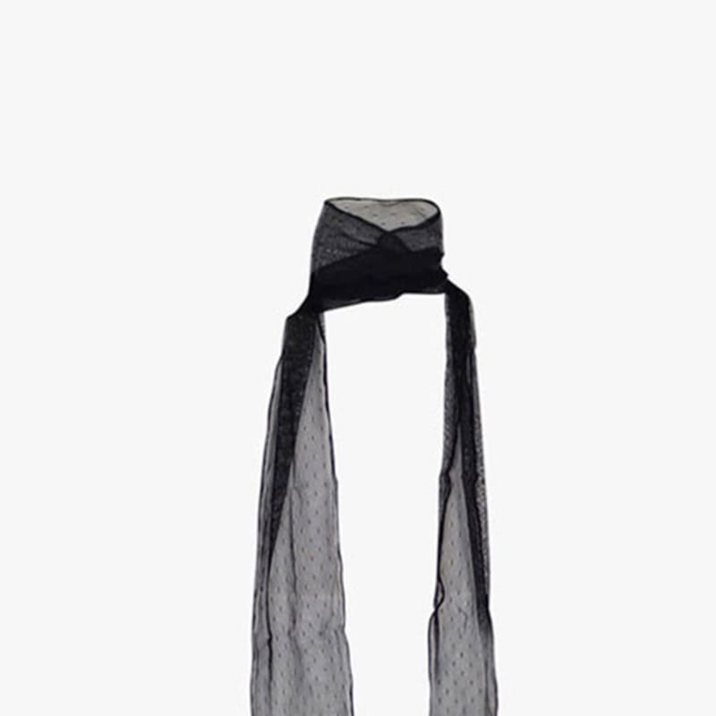 PINK PINEAPPLE FLORET BREEZE SCARF_BLACK