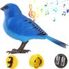 Battery Operated Simulation Bird Toy, Sound and Motion Activated Singing Birds with Movable Mouse and Head, Toys for Kids Garden Decor