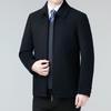 Autumn and Winter Cashmere Jackets for Middle-aged Men and Dads, Leaders and Cadres, Woolen Woolen Jackets, Middle-aged and Elderly Lapel Jackets