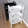 Compact Multi-Layer Storage Cart for Kitchen, Bedroom, or Bathroom