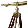 Royal Telescope Brown Tripod Solid Wood Retro Brass Telescope Nautical Home Office Decor Christmas New Year Wedding Anniversary Gift