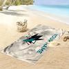 Custom Name,San Jose Sharks Print Beach Towel, Large Soft Quick Dry Towel for Beach Camping Swimming