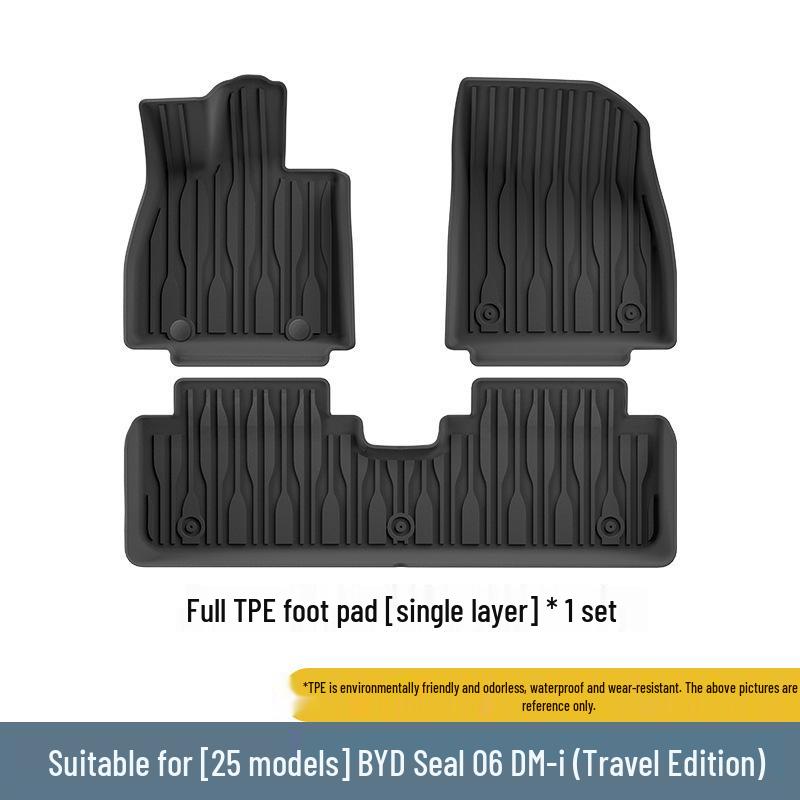 24-26 BYD Seal 06 DM-i Водонепроницаемые напольные коврики и вкладыш в багажник из TPE