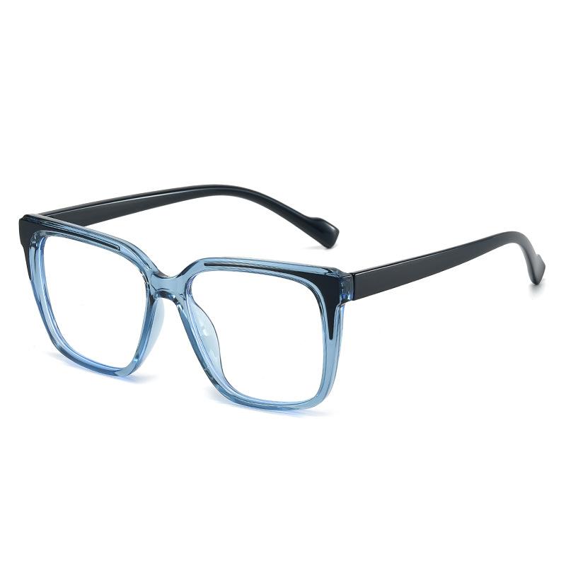 European and American Internet celebrities new glasses frame ins light large frame plain anti-blue glasses TR decorative flat mirror